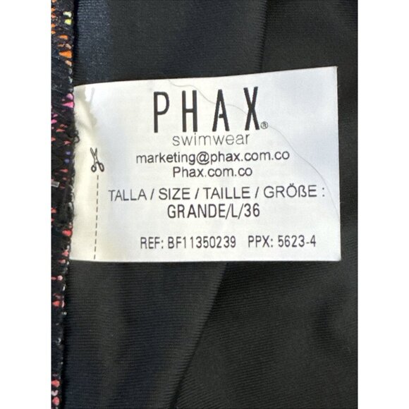 Phax Women's L Bikini Swim Bottom Black Multi Floral NWT - Picture 8 of 15